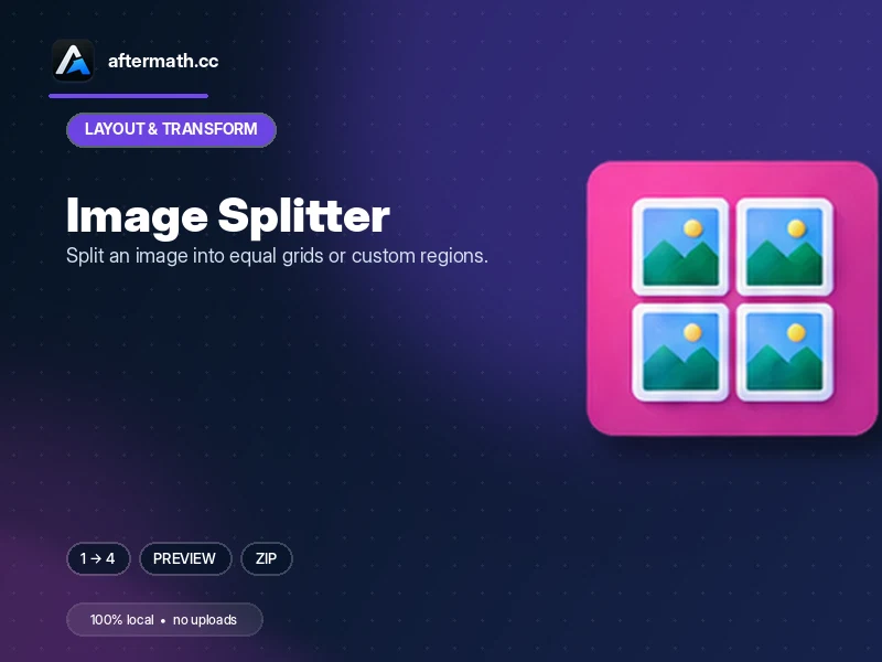 Illustration of arranging several images into a new layout